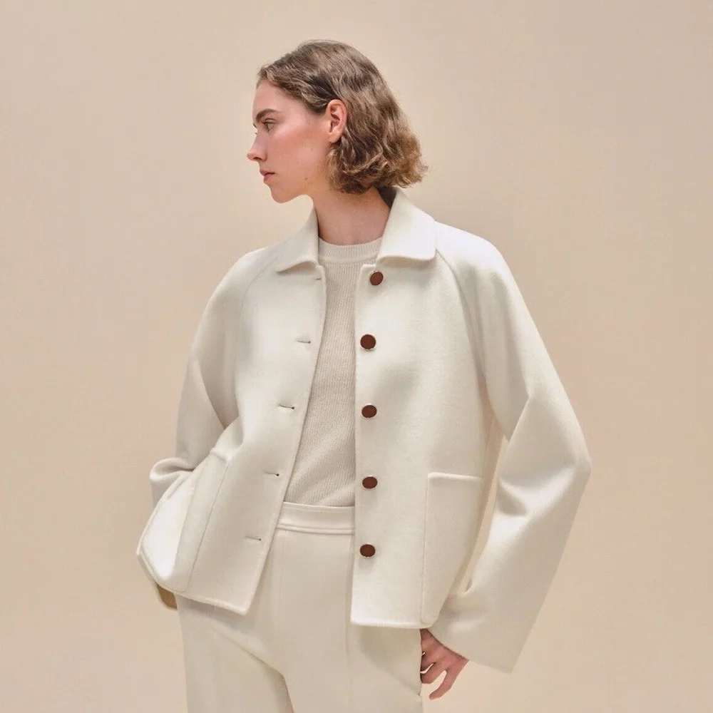 Wool Cashmere Blend Jacket - Picture 3 of 8